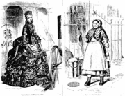 An extreme class contrast in attire, 1871